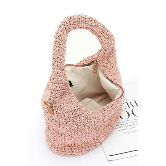 Cotton Woven Summer Hobo Bag - Picture 5 of 8